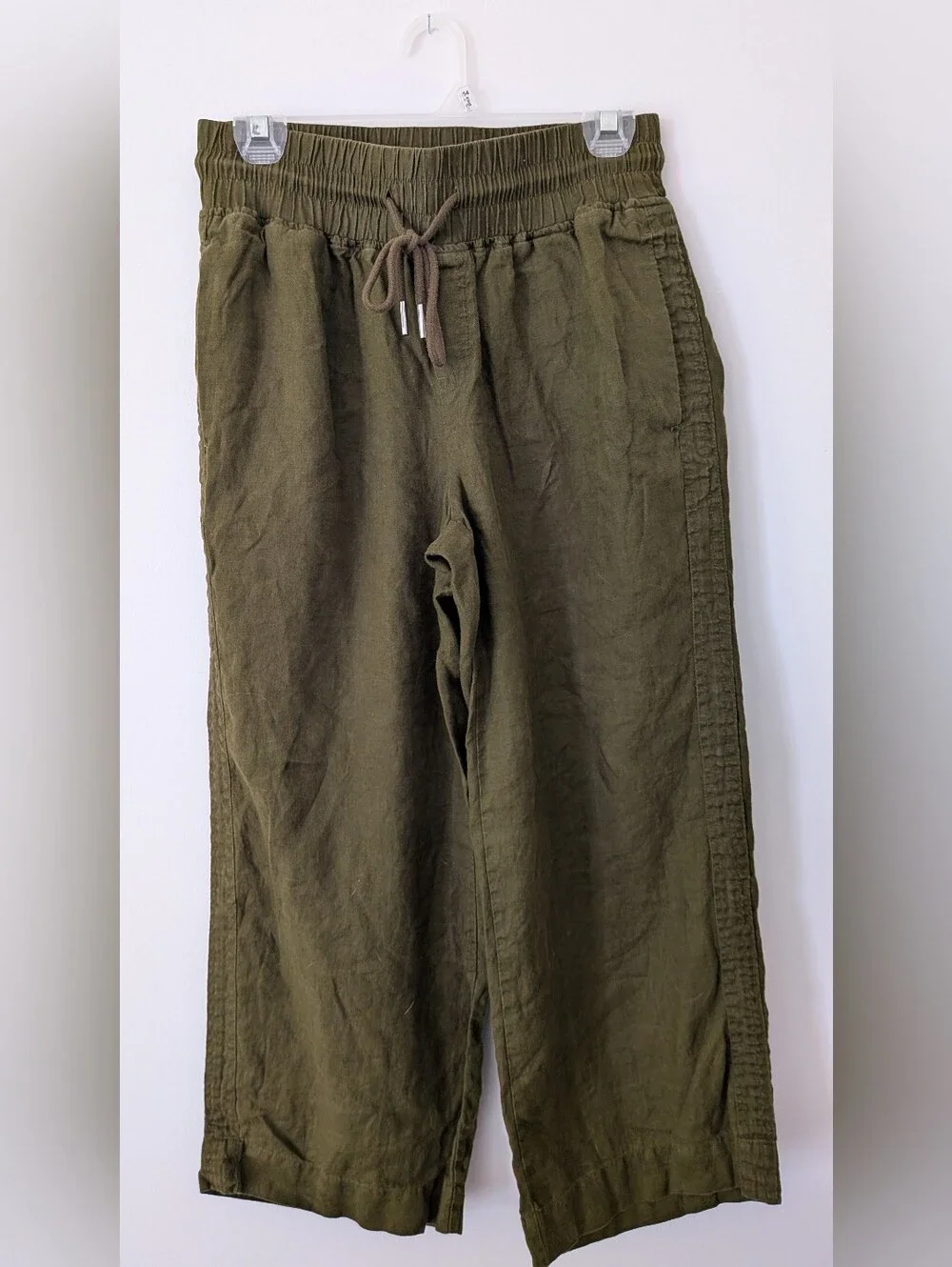 Quince Women's European Linen Wide Leg Pants- Cropped. $52 MSRP
